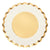 Salad Plate Gold & White