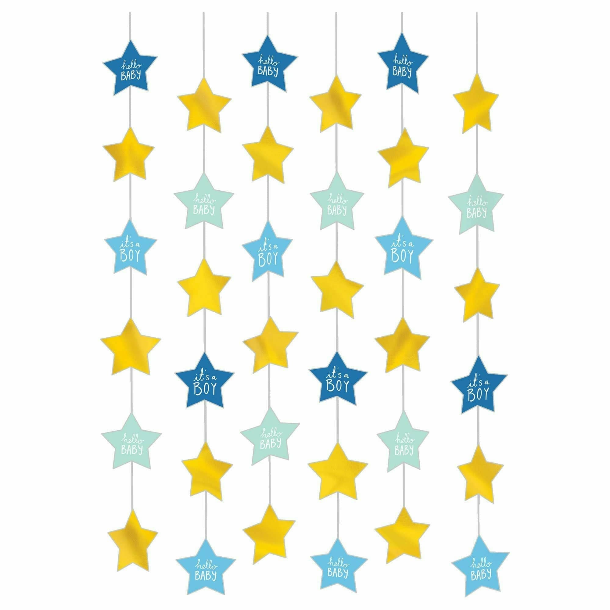 Amscan BABY SHOWER String Decorations - Boy
