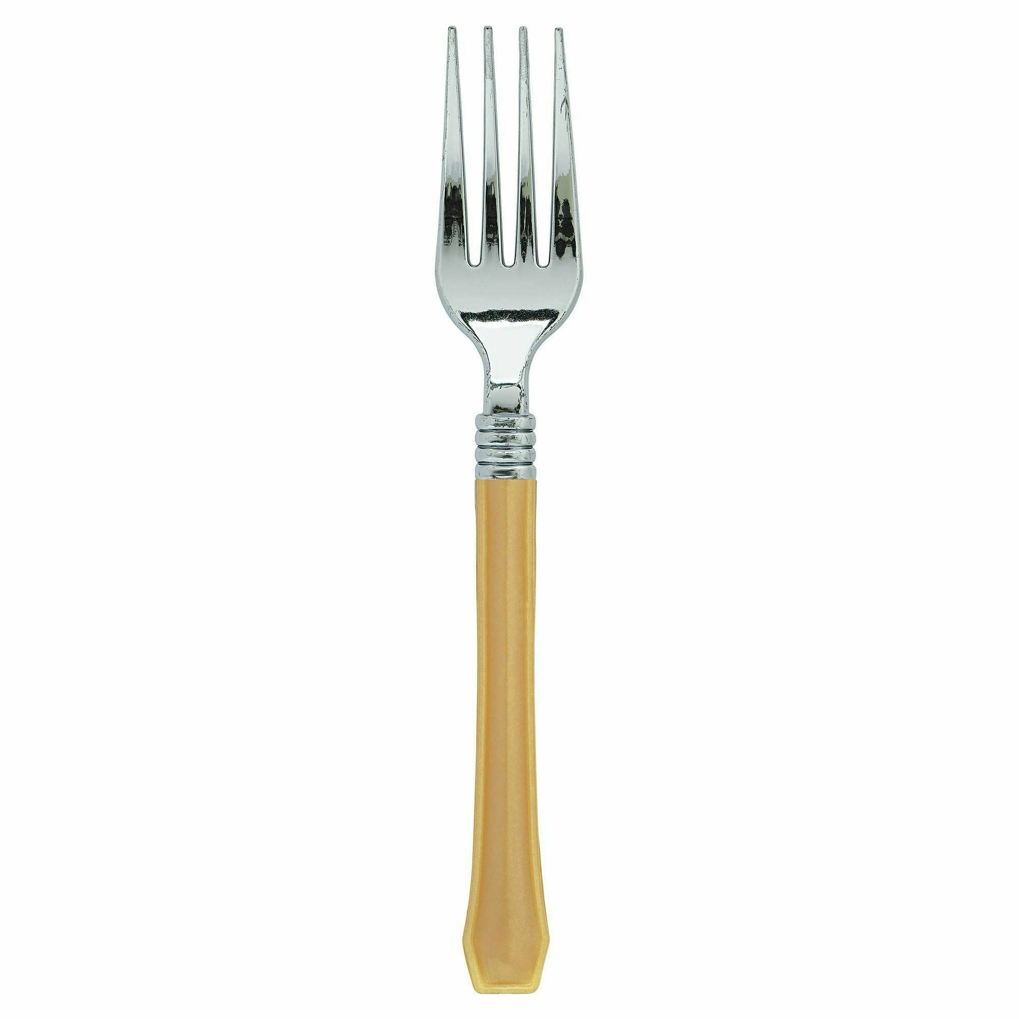 Amscan BASIC Classic Choice Premium Forks - Gold