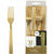 Amscan BASIC Gold Premium Plastic Hammered Forks 32ct