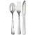 Amscan BASIC Premium Metallic Assorted Cutlery Classic Handle - Silver