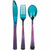 Amscan BASIC Sparkling Sapphire Premium Plastic Cutlery Sets 24ct