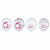 Amscan BIRTHDAY: JUVENILE Barbie Dream Together Latex Confetti Balloons 6ct