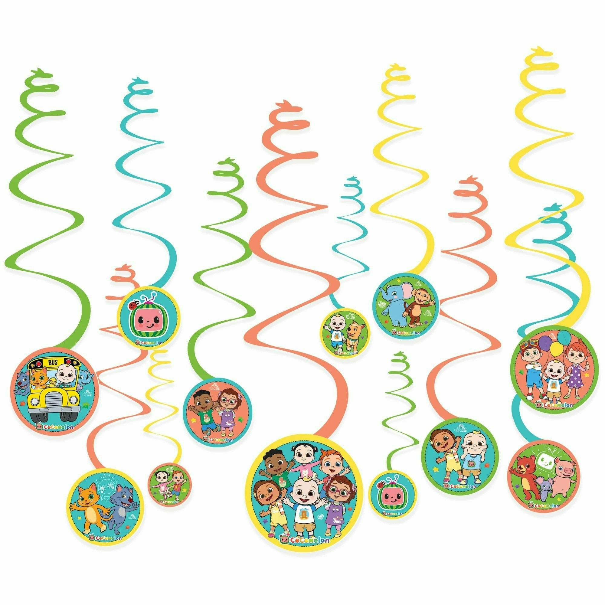 Amscan BIRTHDAY: JUVENILE Cocomelon Swirl Decorations