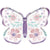 Amscan BIRTHDAY: JUVENILE Flutter 7" Butterfly Shaped Plates