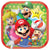 Amscan BIRTHDAY: JUVENILE Super Mario Brothers™ Square Plates, 7"