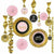 Amscan BIRTHDAY Metallic Gold & Pink Sweet 16 Decorating Kit 13pc
