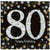 Amscan BIRTHDAY: OVER THE HILL 80th Birthday Lunch Napkins 16ct - Sparkling Celebration