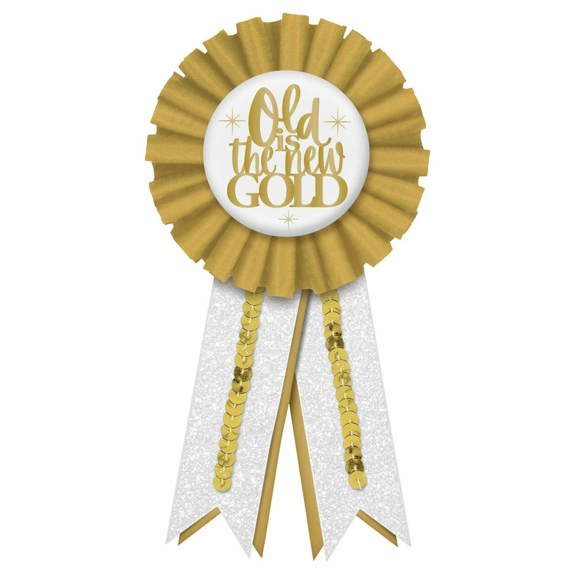 Amscan BIRTHDAY: OVER THE HILL Over the Hill Golden Age Award Ribbon