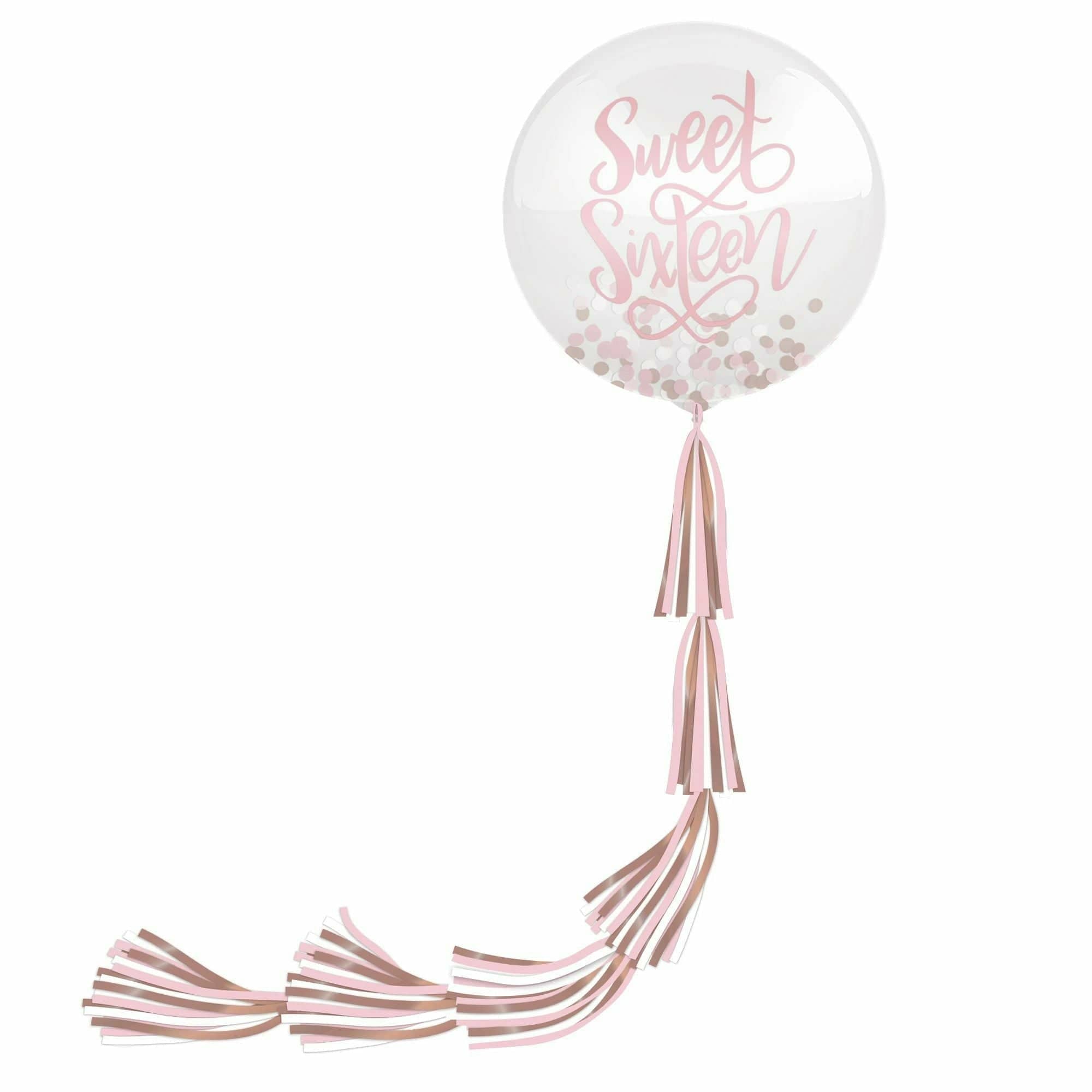 Amscan BIRTHDAY Sweet 16 Balloon w/ Tail