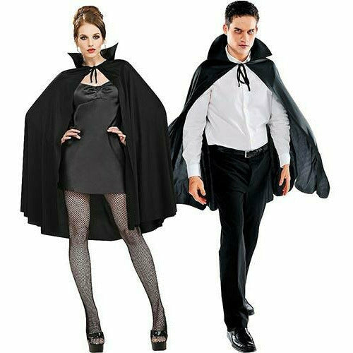 Amscan COSTUMES: ACCESSORIES Adult Black Cape Deluxe