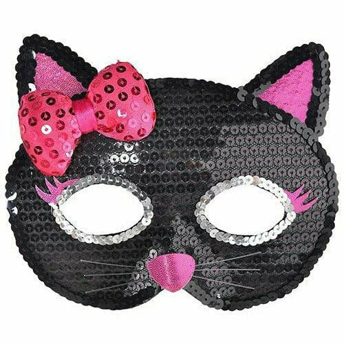 Amscan COSTUMES: MASKS Sequin Black Cat Mask