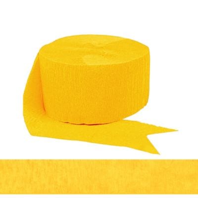 Amscan DECORATIONS Solid Rolls Crepe - Yellow Sunshine