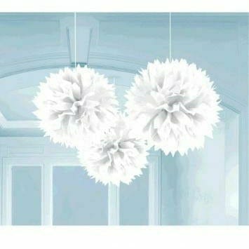 Amscan DECORATIONS WHITE FLUFFY DECO