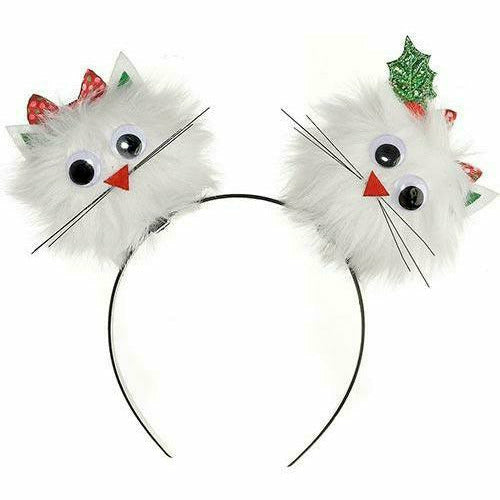 Amscan HOLIDAY: CHRISTMAS Child Christmas Cat Pom-Pom Headband
