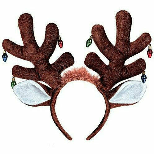 Amscan HOLIDAY: CHRISTMAS Earring Bulb Antler Headband