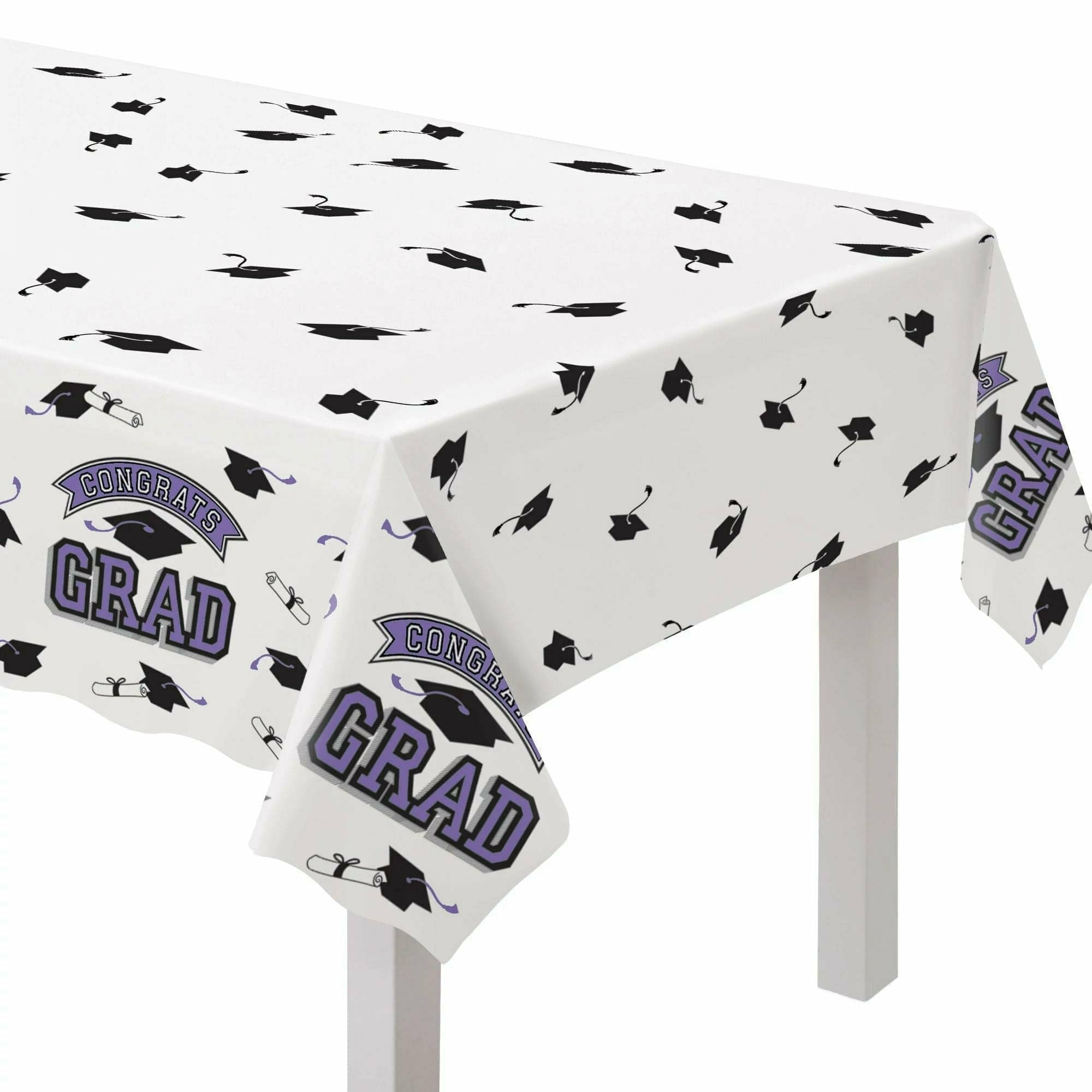 Amscan HOLIDAY: GRADUATION True To Your School Table Cover - Purple