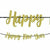 Amscan HOLIDAY: NEW YEAR'S Gold Happy New Year Glitter Banner