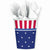 Amscan HOLIDAY: PATRIOTIC Classic Flag Paper 9 Oz Cups Patriotic -Pack of 8.