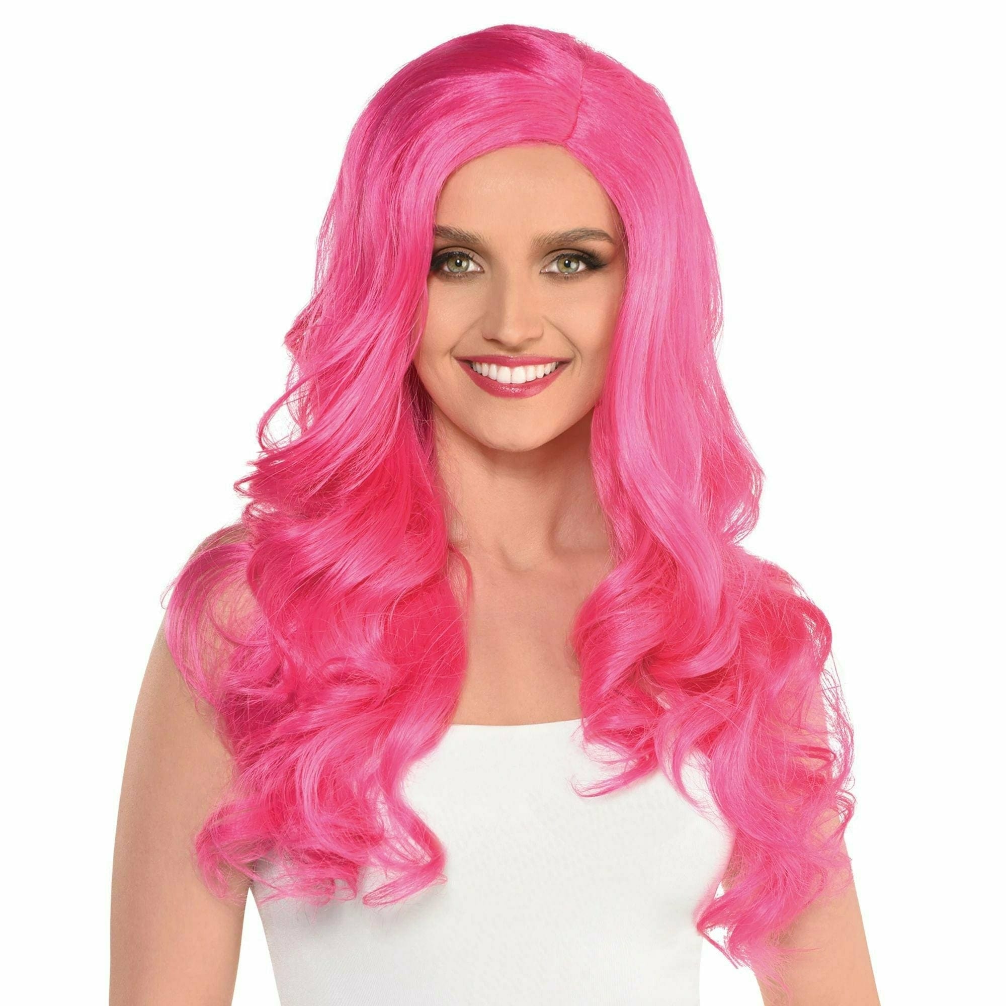 Amscan HOLIDAY: SPIRIT Glamorous Long Pink Wig