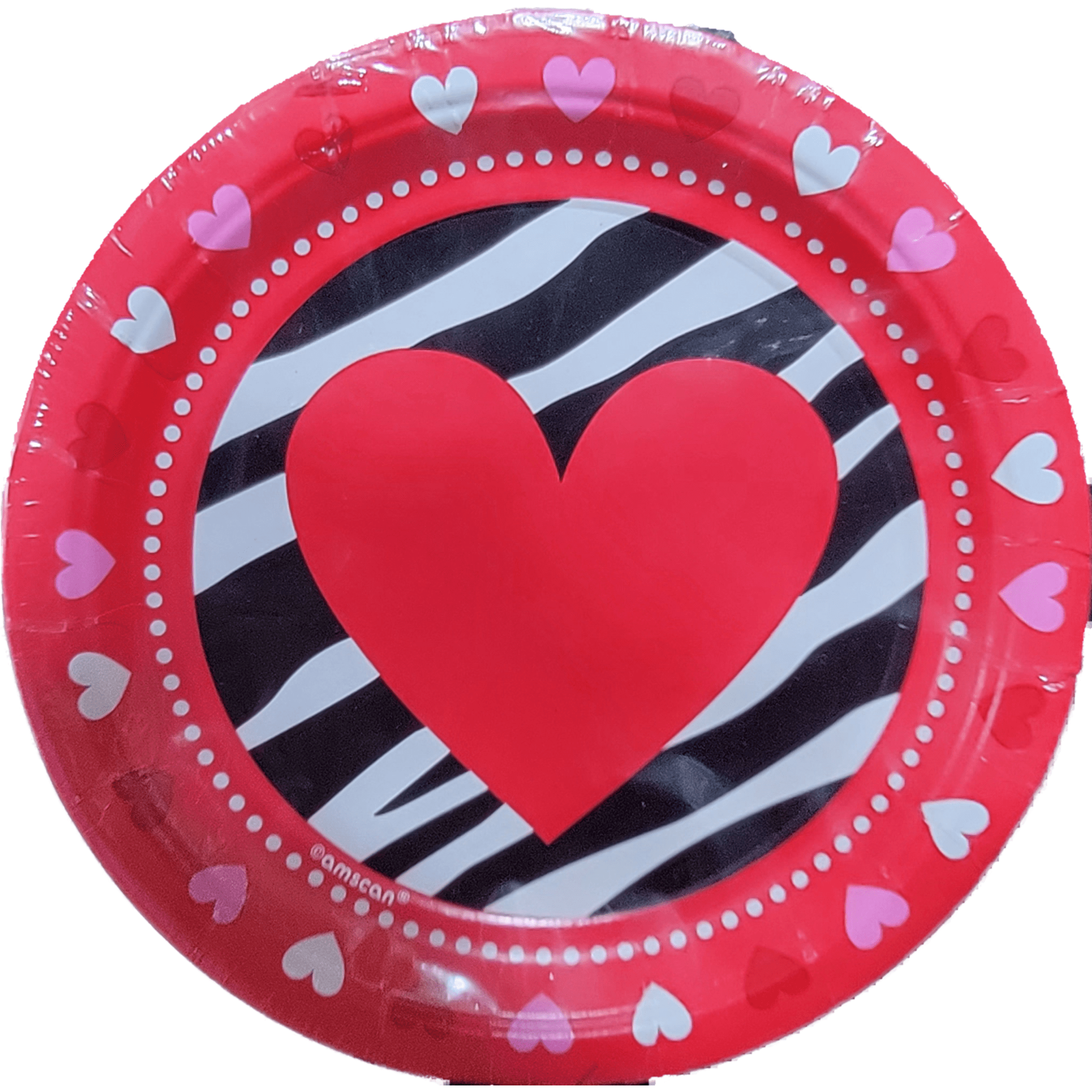 Amscan HOLIDAY: VALENTINES Valentines Peace and Love 7 inch Paper Plate
