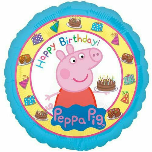 Burton and Burton BALLOONS 138 17" Peppa Pig Happy BirthdayFoil