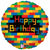 Burton and Burton BALLOONS 202 18" Happy Birthday Blocks Foil Balloon