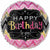 Burton and Burton BALLOONS 405 Flamestit Happy Birthay to You 17" Mylar Balloon