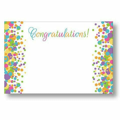 Burton and Burton GIFT WRAP Congratulations Confetti Card