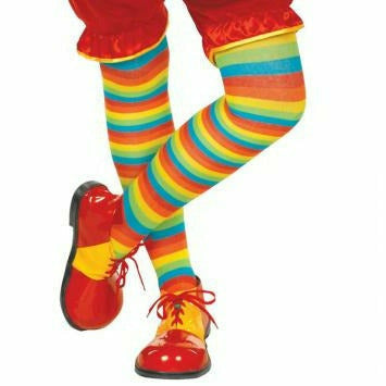 COSTUMES USA COSTUMES: ACCESSORIES Adult Standard Adult - Rainbow Clown Tights