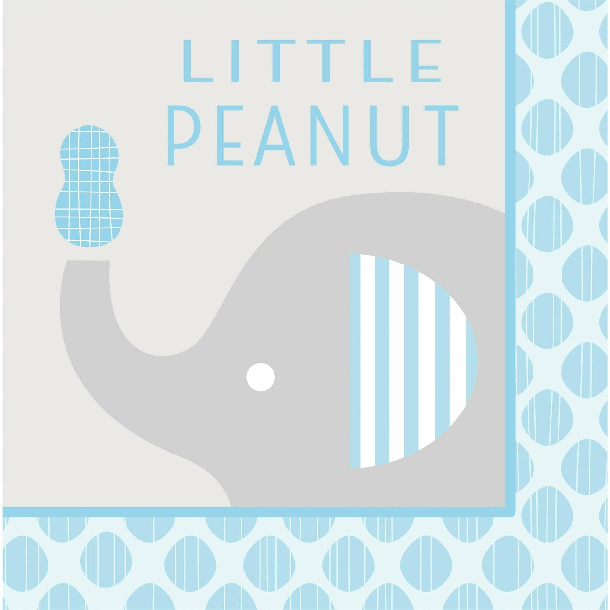 Creative Converting BABY SHOWER Blue 'Little Peanut' Lunch Napkins