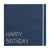 Ginger Ray BIRTHDAY Ginger Ray Happy Birthday Blue Luncheon Eco Paper Napkins
