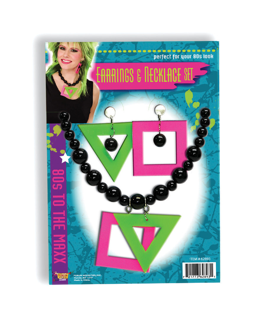 Rubie's COSTUMES: ACCESSORIES 80S NEON NECKLACE/EARRINGS SET