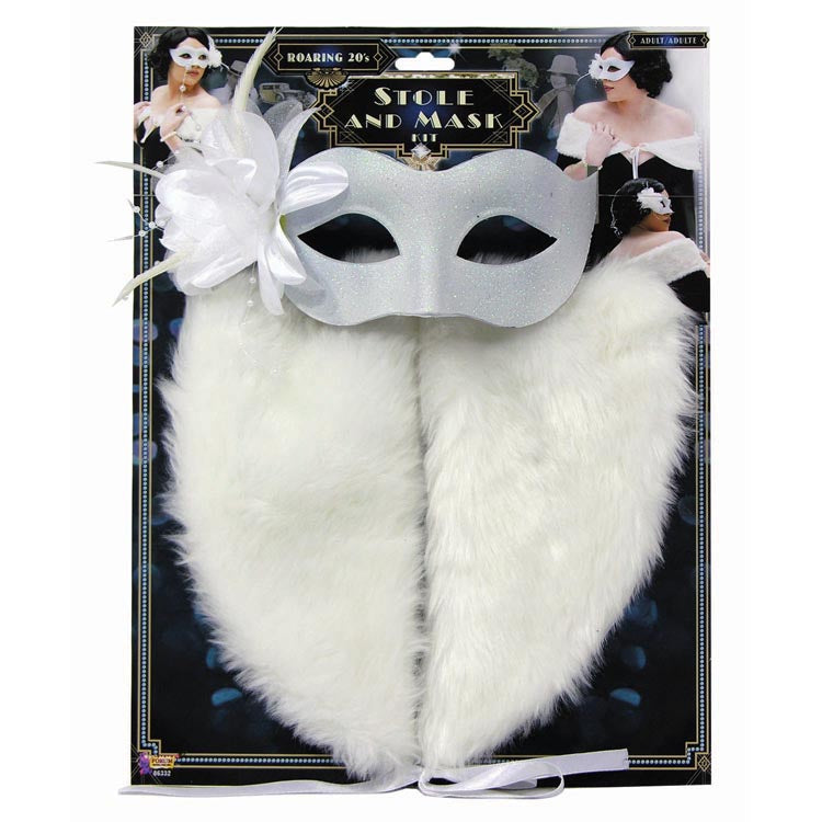 Rubie's COSTUMES: ACCESSORIES Adult Flapper Stole and Mask Set