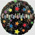 Ultimate Party Super Store (us) BALLOONS E017 Congratulations Black with Stars Mylar Balloon