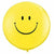Ultimate Party Super Stores BALLOONS Smiley Yellow 36" Latex Balloon