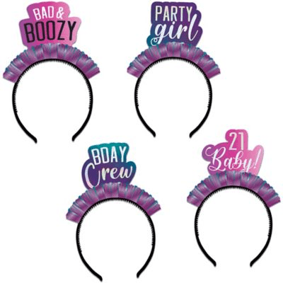 Ultimate Party Super Stores BIRTHDAY Finally 21 Birthday Headbands