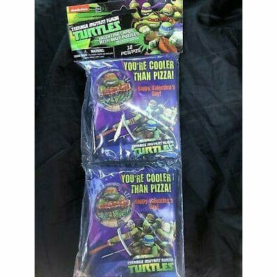 Ultimate Party Super Stores HOLIDAY: VALENTINES Teenage Mutant Ninja Turtles Valentine's Cards w/ Maze Puzzle TMNT Kid Childrens