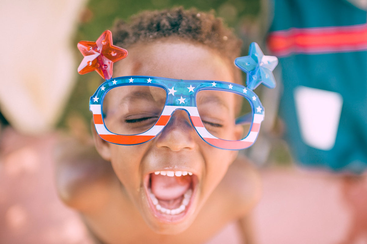 Boy participating in Labor Day activities