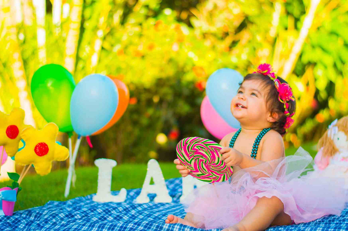 toddler celebrating summer birthday