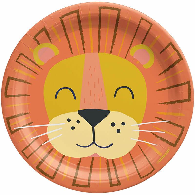 Get Wild Jungle Dinner Plate Birthday Lion