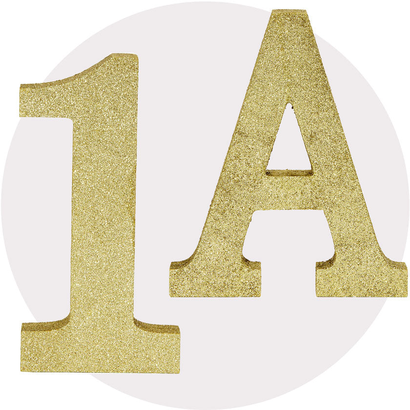 Glitter Gold Signs