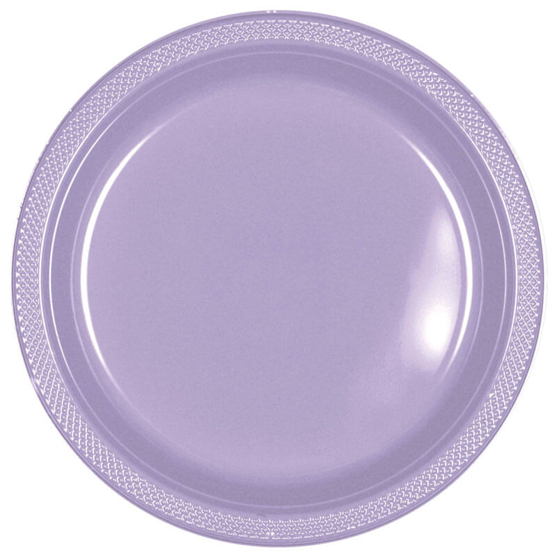 Lavender plastic plate