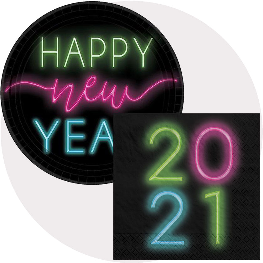 New Years Tableware