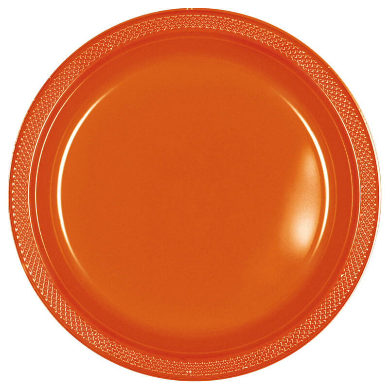 Orange peel plastic plate