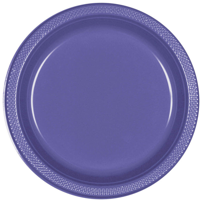 Purple plastic plate