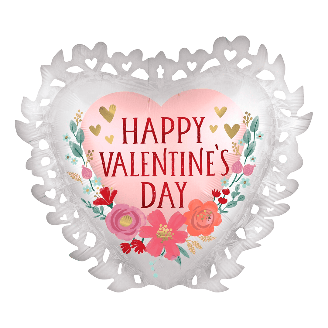 23" Satin Luxe Happy Valentine's Day Supershape Balloon