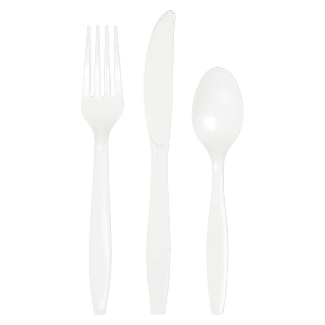 White Premium Assorted Plastic Cutlery