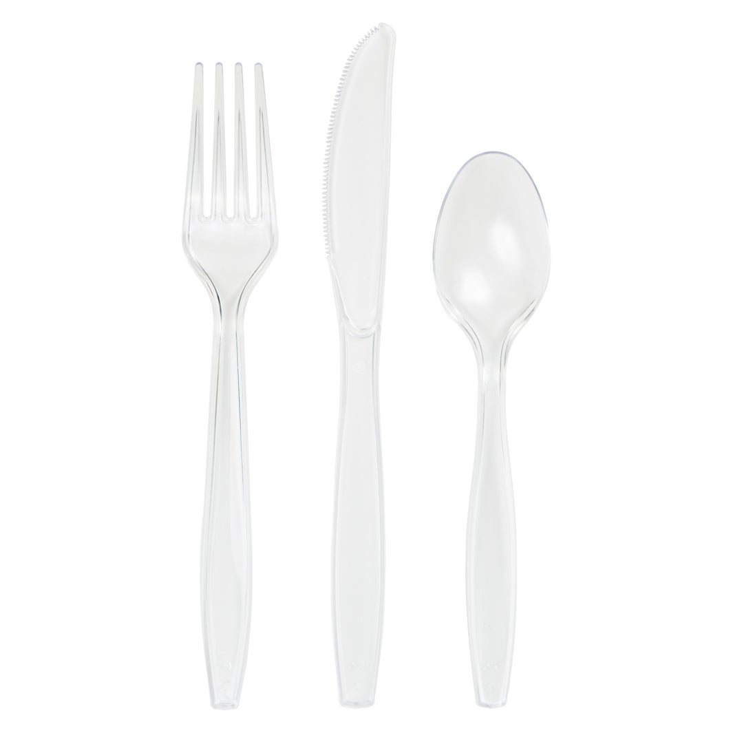 Clear Premium Assorted Plastic Cutlery