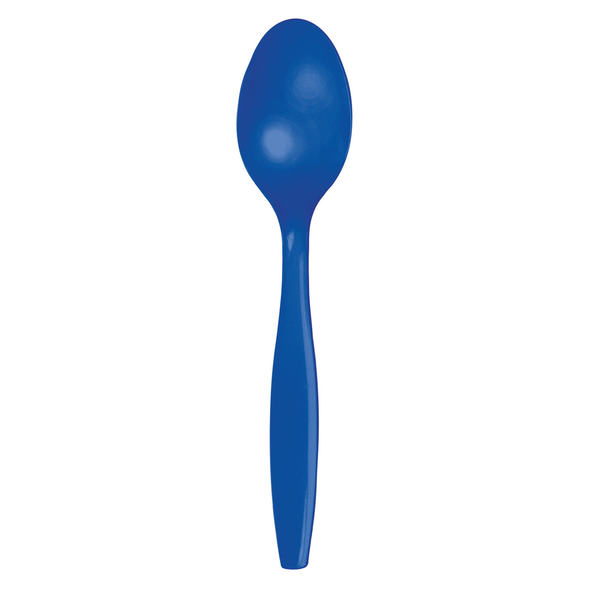 Premium Plastic Spoons - Cobalt